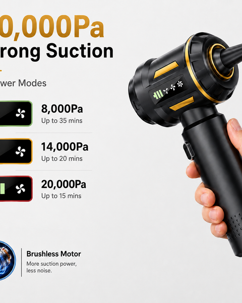 20000Pa 4-in-1 Smart Car Vac