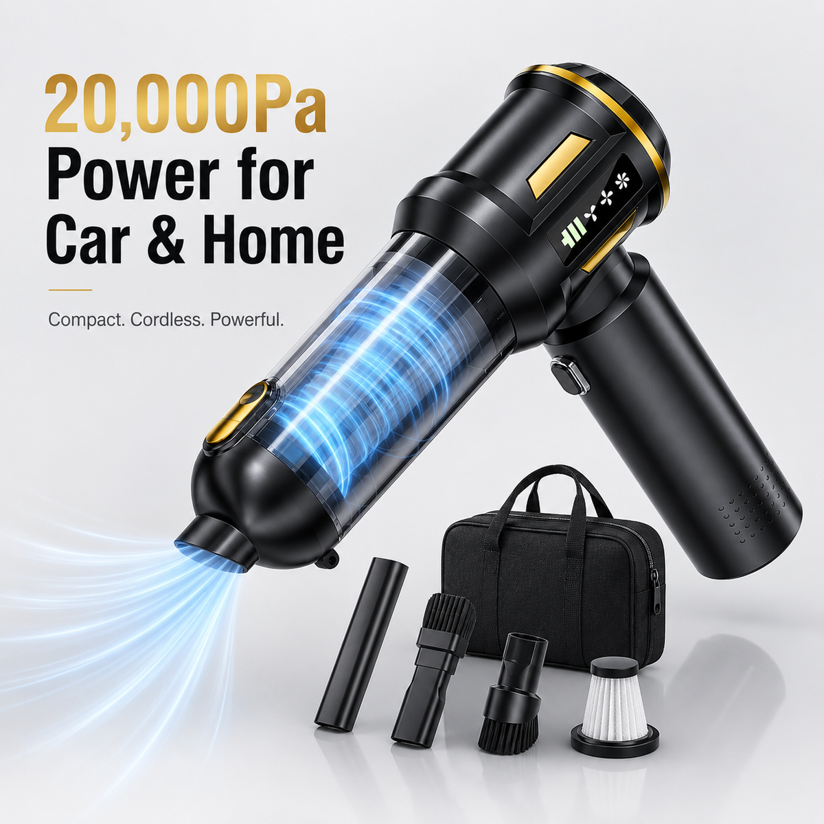 20000Pa 4-in-1 Smart Car Vac