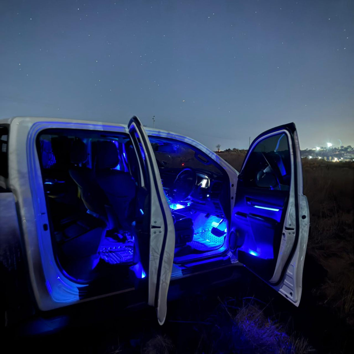 Car Interior RGB Vibe Lights – Wireless 6/8 Piece Kit