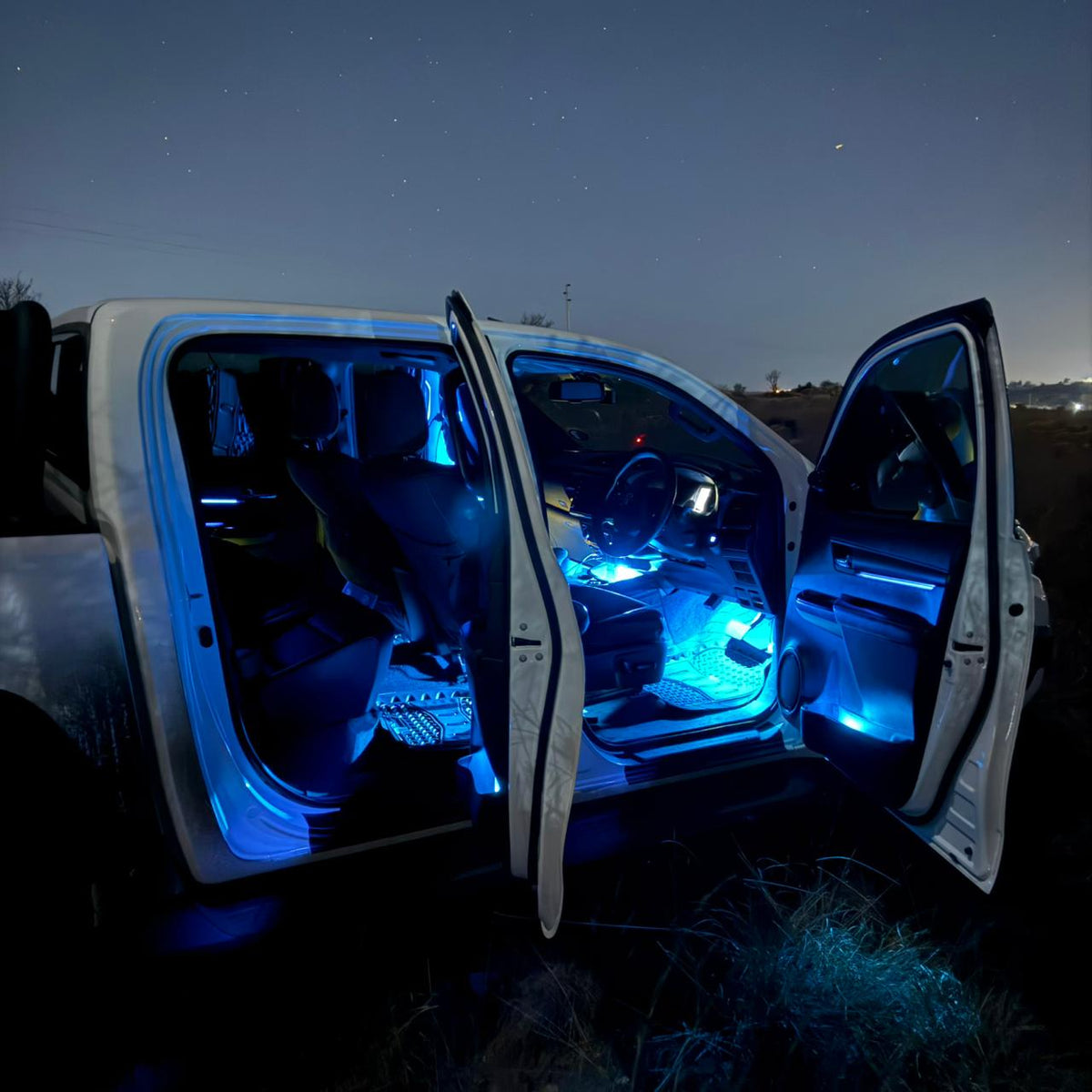 Car Interior RGB Vibe Lights – Wireless 6/8 Piece Kit