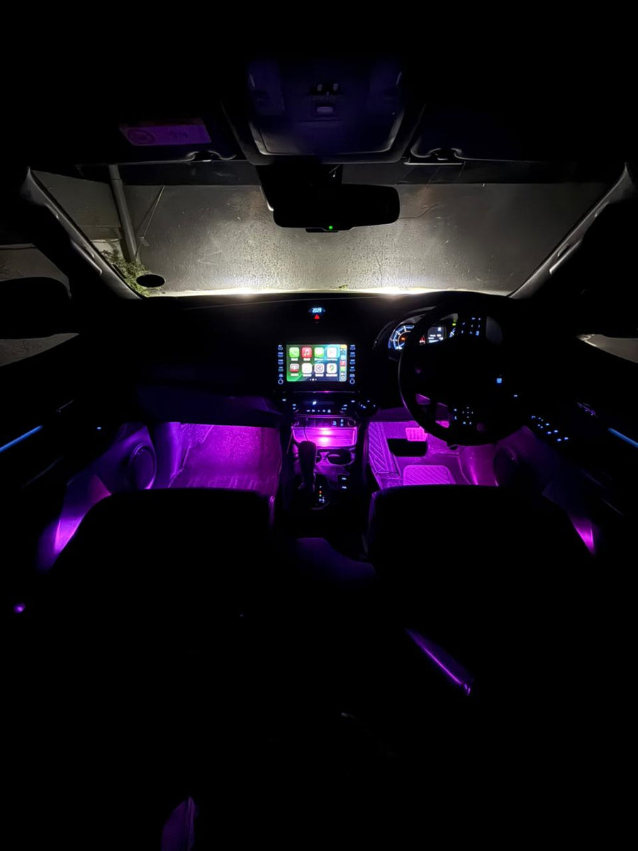 Car Interior RGB Vibe Lights – Wireless 6/8 Piece Kit