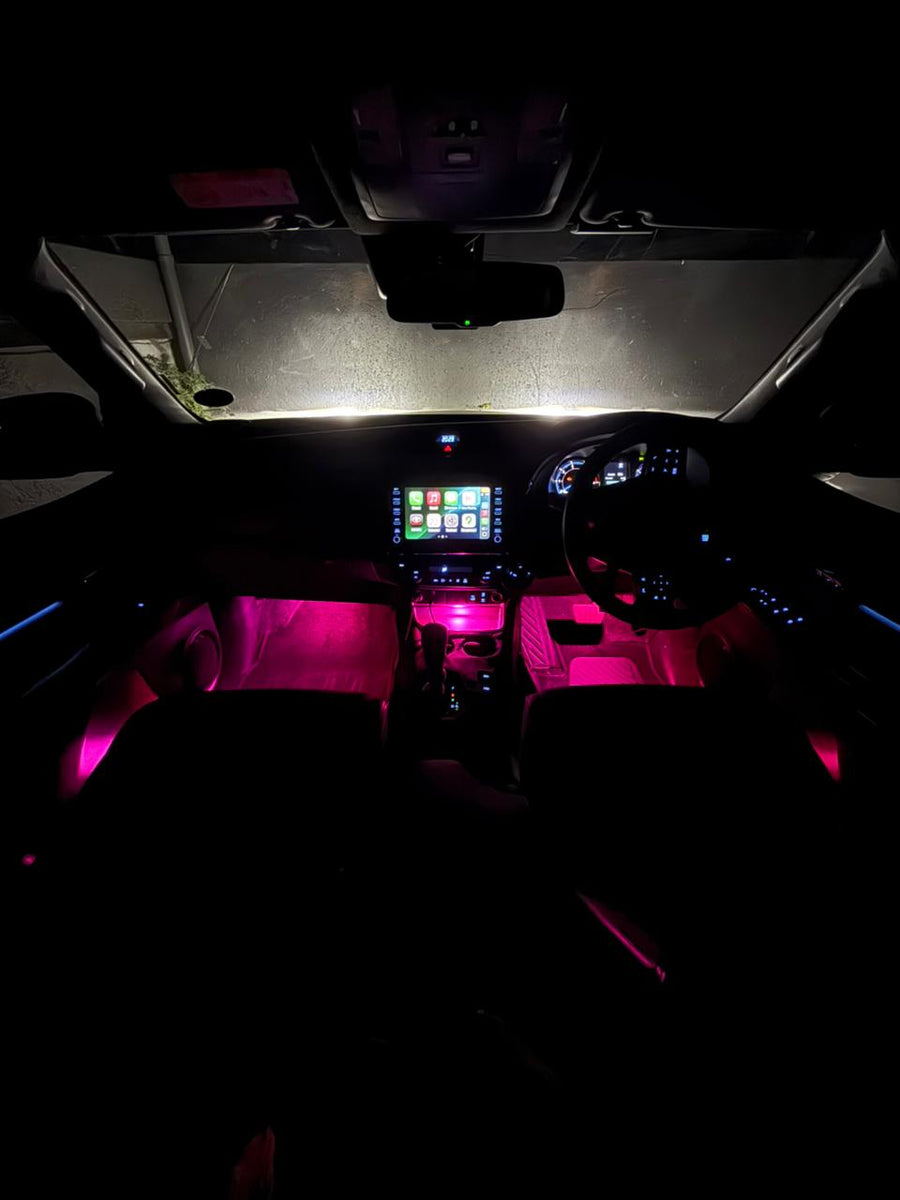Car Interior RGB Vibe Lights – Wireless 6/8 Piece Kit