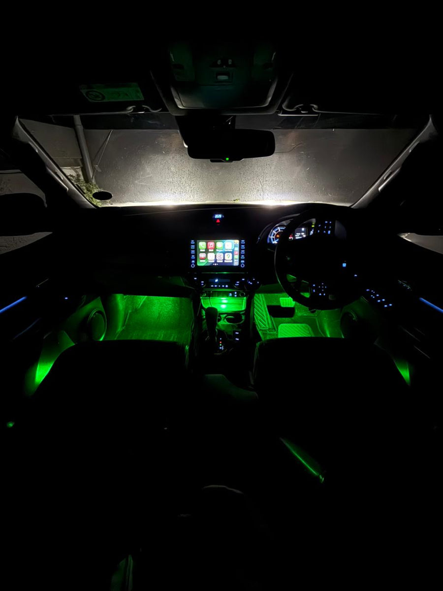 Car Interior RGB Vibe Lights – Wireless 6/8 Piece Kit