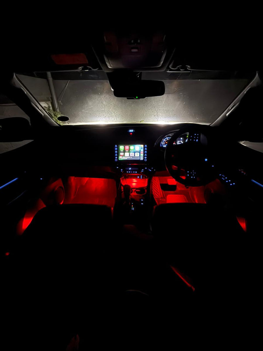 Car Interior RGB Vibe Lights – Wireless 6/8 Piece Kit