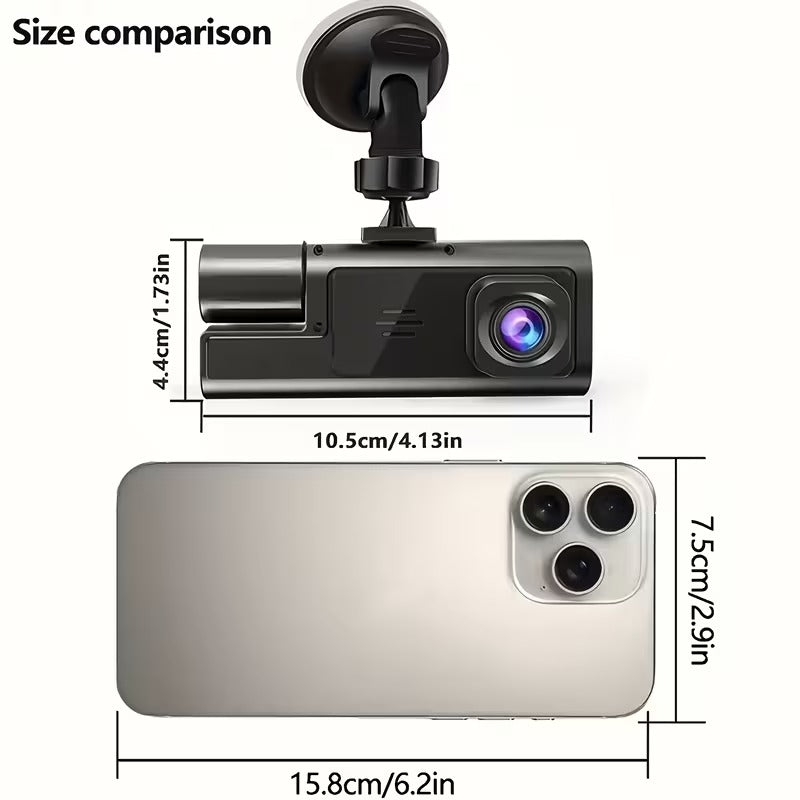 Dual Front & Inside Dash Cam